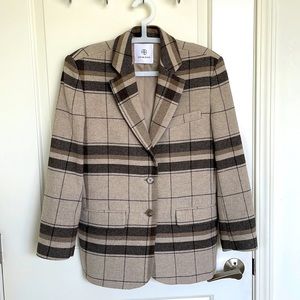 LIKE NEW Anine Bing Plaid Quinn Blazer XS (with detached tags)